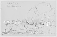 Landscape (Middle Branch/ Near Wire Farm) (from Sketchbook), Thomas Moran American, born England, Graphite on paper, American