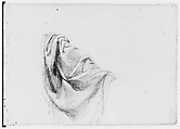 Sketchbook of Landscape and Figure Subjects, Asher Brown Durand (American, Jefferson, New Jersey 1796–1886 Maplewood, New Jersey), Drawings in graphite on off-white wove paper, bound in a green cardboard cover, American