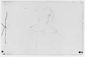 Sketchbook of Landscape and Figure Subjects, Asher Brown Durand (American, Jefferson, New Jersey 1796–1886 Maplewood, New Jersey), Drawings in graphite on off-white wove paper, bound in a green cardboard cover, American