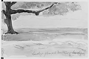 Landscape with Mountains of Samaria, 1904 (from Sketchbook), Mary Newbold Sargent  American, Graphite and watercolor on paper, American