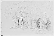 Garden of Gethsemane, 1904 (from Sketchbook), Mary Newbold Sargent American, Graphite on paper, American