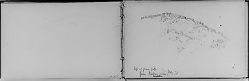 Top of Pine Hill, Walton, 1871 (from Sketchbook), Daniel Huntington  American, Graphite on paper, American