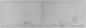 Cornwall, 1871 (from Sketchbook), Daniel Huntington  American, Graphite on paper, American