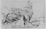 Mohonk, 1871 (from Sketchbook), Daniel Huntington  American, Graphite on paper, American