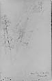Near the White Cliffs, Mohonk  (from Sketchbook), Daniel Huntington  American, Graphite on paper, American