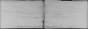 Catskills, 1871 (from Sketchbook), Daniel Huntington  American, Graphite on paper, American