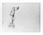 Perseus (from Sketchbook), John Quincy Adams Ward  American, Graphite on paper, American