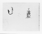 Sketch of a Male Torso; Sketch of a Full-length Male Figure (from Sketchbook), John Quincy Adams Ward  American, Ink on paper, American