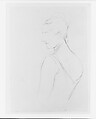 Virginie Amélie Avegno Gautreau, Study for "Madame X", John Singer Sargent (American, Florence 1856–1925 London), Graphite on off-white wove paper, American