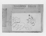 Chariot (from Scrapbook), John Singer Sargent (American, Florence 1856–1925 London), Graphite on off-white wove paper, American