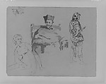 (From Sketchbook), Thomas Sully American, Ink, wash, on paper, American