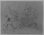 (From Sketchbook), Thomas Sully American, Ink, wash, on paper, American