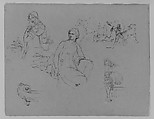 (From Sketchbook), Thomas Sully  American, Ink, wash, on paper, American