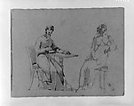 Figure Studies, Thomas Sully (American, Horncastle, Lincolnshire 1783–1872 Philadelphia, Pennsylvania), Ink wash on brown laid paper, American