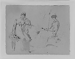(From Sketchbook), Thomas Sully American, Ink, wash, on paper, American