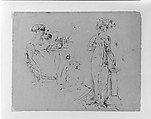 (From Sketchbook), Thomas Sully American, Ink, wash, on paper, American