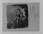 (From Sketchbook), Thomas Sully  American, Ink, wash, on paper, American