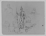 (From Sketchbook), Thomas Sully American, Ink, wash, on paper, American
