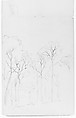 Sketchbook of White Mountains and Hudson River Subjects, David Johnson (American, New York 1827–1908 Walden, New York), Drawings in graphite on off-white wove paper, bound in cloth- and leather-covered boards, American