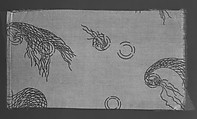 Nets-and-bubbles textile, Associated Artists (1883–1907), Woven silk and cotton, printed, American