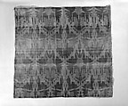 Thistle textile, Designed by Tiffany &amp; Wheeler (1879–1881), Silk and metal threads, damask, woven, American