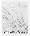 Lion, Pen and iron-gall ink and graphite on off-white wove paper, American