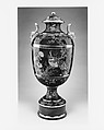 Covered Vase on Plinth, Japanese Decorator, Earthenware, American