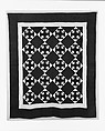 Quilt, Double T pattern, E. L., Cotton, American