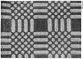 Woven Coverlet Sample, Wool and cotton, woven, American