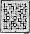 Patchwork quilt, Silk, velvet, and muslin, American