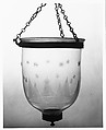 Hanging Lantern, Blown glass, brass, American