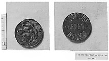 Jubilee of the American Numismatic Society, Victor David Brenner (American, born Šiauliai, Lithuania (Shavli, Russian Empire) 1871–1924 New York), Bronze, American