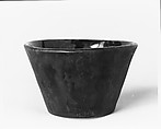 Cup, Mottled brown earthenware, American