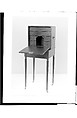 Portable Desk-on-frame Table, Maple veneer, mahogany, rosewood, tulip poplar, pine, American