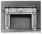 Mantel with Wellford Ornament from Beltzhoover House, Carlisle, Pennsylvania, Robert Wellford, Wood, composition ornament, American