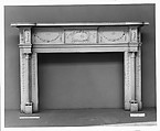 Mantel with Wellford Ornament from Beltzhoover House, Carlisle, Pennsylvania, Robert Wellford American, Pine, composition ornament, American