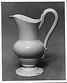 Pitcher, Jersey Glass Company of George Dummer  American, Cased free-blown white opaque and colorless glass, American