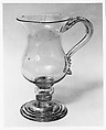 Mug, Jersey Glass Company of George Dummer  American, Free-blown glass, American