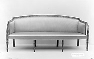 Sofa, Mahogany, satinwood, maple, American