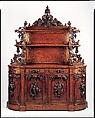 Sideboard, Alexander Roux (1813–1886), Black walnut, pine (secondary wood), American