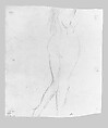 Female Figure, John Singer Sargent (American, Florence 1856–1925 London), Charcoal on white wove paper, American