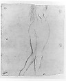 Female Figure, John Singer Sargent (American, Florence 1856–1925 London), Charcoal on white wove paper, American
