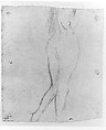 Female Figure, John Singer Sargent (American, Florence 1856–1925 London), Charcoal on white wove paper, American