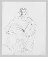 Syrian Man, John Singer Sargent (American, Florence 1856–1925 London), Graphite on off-white wove paper, American