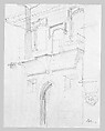 Casa de la Almoina, Palma, John Singer Sargent (American, Florence 1856–1925 London), Graphite on off-white wove paper, American