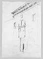 Renaissance Palace, John Singer Sargent (American, Florence 1856–1925 London), Graphite on off-white wove paper, American