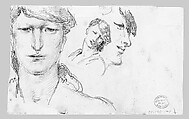 Woman Looking out to Sea, John Singer Sargent (American, Florence 1856–1925 London), Graphite on off-white white wove paper, American