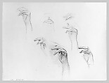 Woman Looking out to Sea, John Singer Sargent (American, Florence 1856–1925 London), Graphite on off-white white wove paper, American