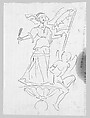 Allegorical Figure, John Singer Sargent (American, Florence 1856–1925 London), Graphite on off-white paper, American
