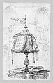 Lectern, Cathedral, Florence, John Singer Sargent (American, Florence 1856–1925 London), Graphite on off-white wove paper, American